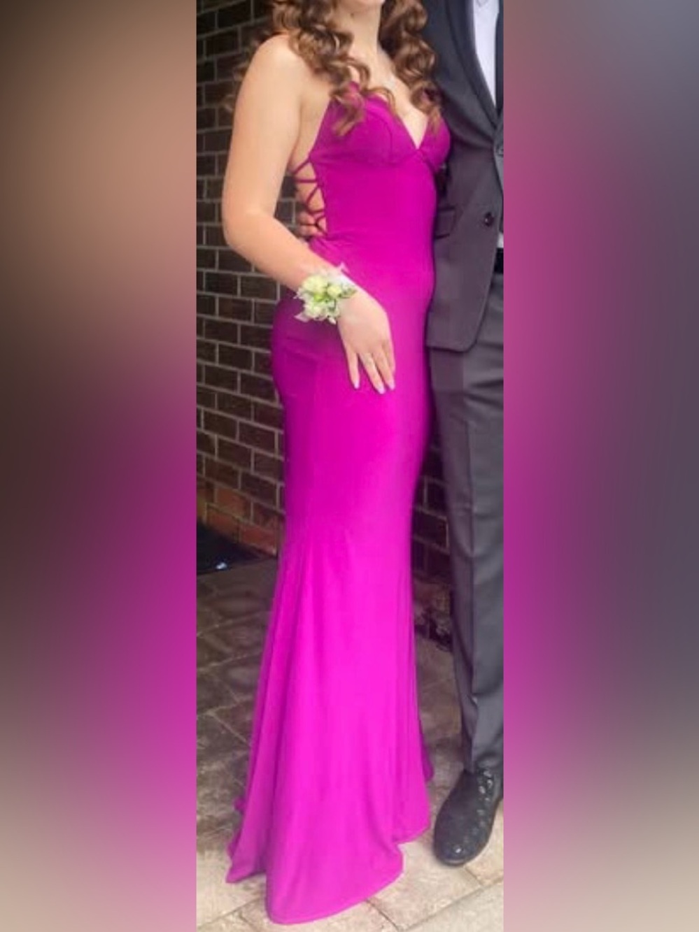 Vibrant purple Formal Mermaid prom dress/gown
